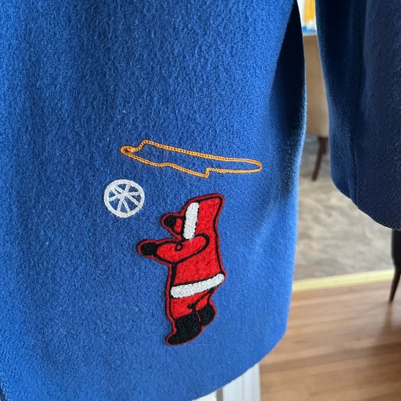 Vintage blue wool lightweight parka - Picture 3 of 6